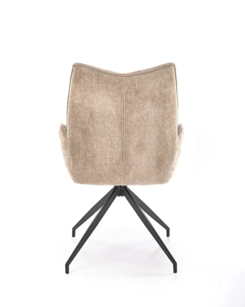 Krzesło tapicerowane K553 beżowe obracane na metalowych nogach I sklep meblowy MIRAT. styl LOFT