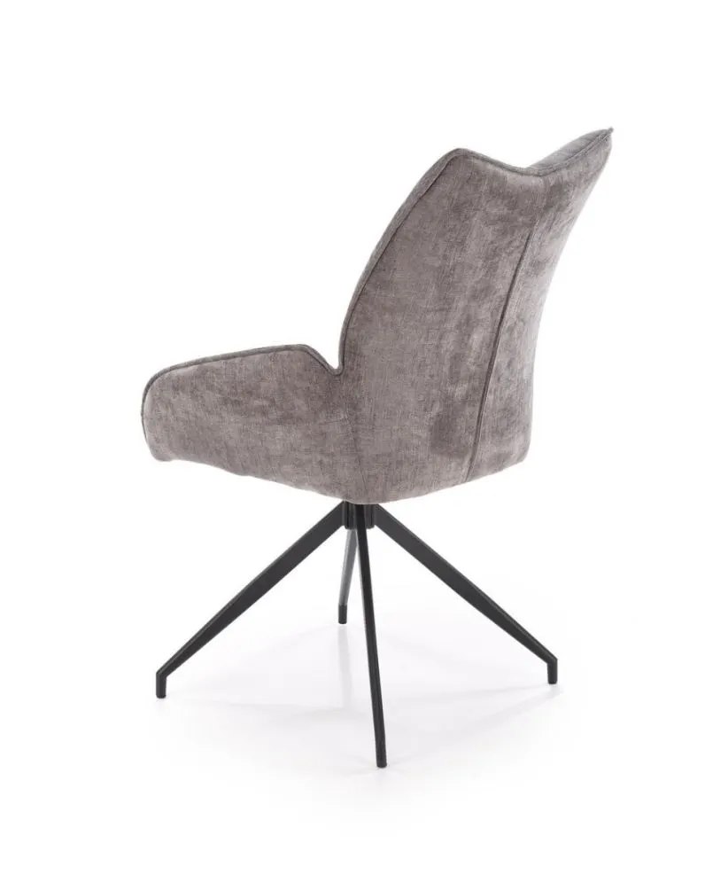 Krzesło tapicerowane K553 szare obracane 360° I sklep meblowy MIRAT. styl LOFT