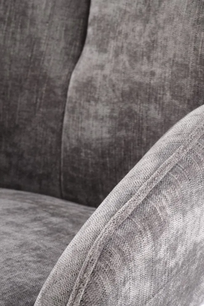 Krzesło tapicerowane K553 szare obracane 360° I sklep meblowy MIRAT. styl LOFT