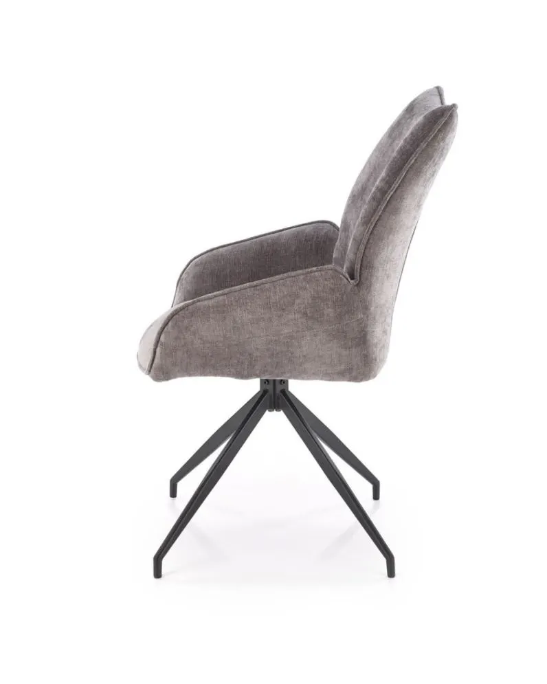 Krzesło tapicerowane K553 szare obracane 360° I sklep meblowy MIRAT. styl LOFT