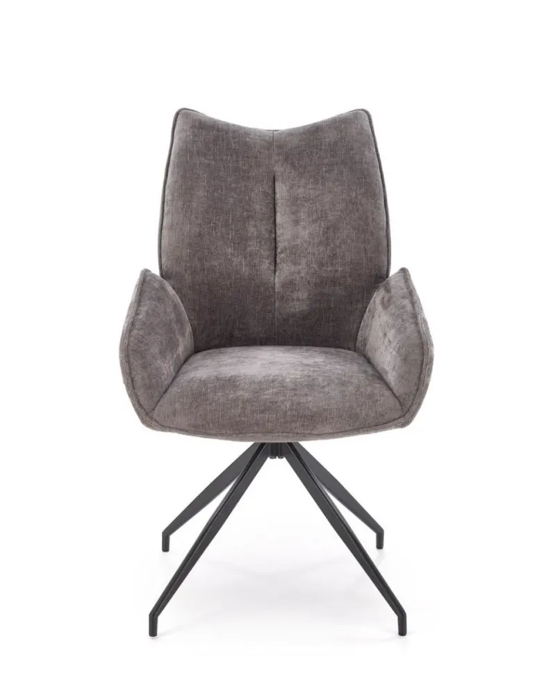 Krzesło tapicerowane K553 szare obracane 360° I sklep meblowy MIRAT. styl LOFT