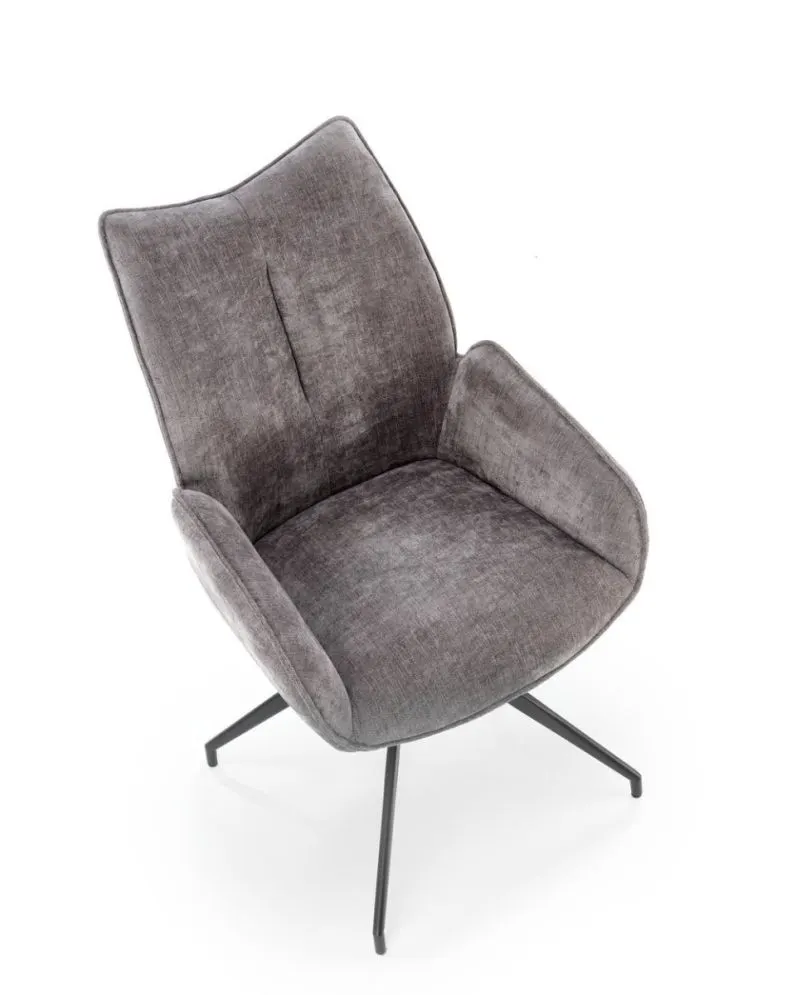 Krzesło tapicerowane K553 szare obracane 360° I sklep meblowy MIRAT. styl LOFT