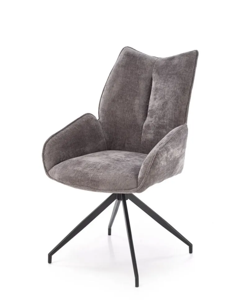 Krzesło tapicerowane K553 szare obracane 360° I sklep meblowy MIRAT. styl LOFT