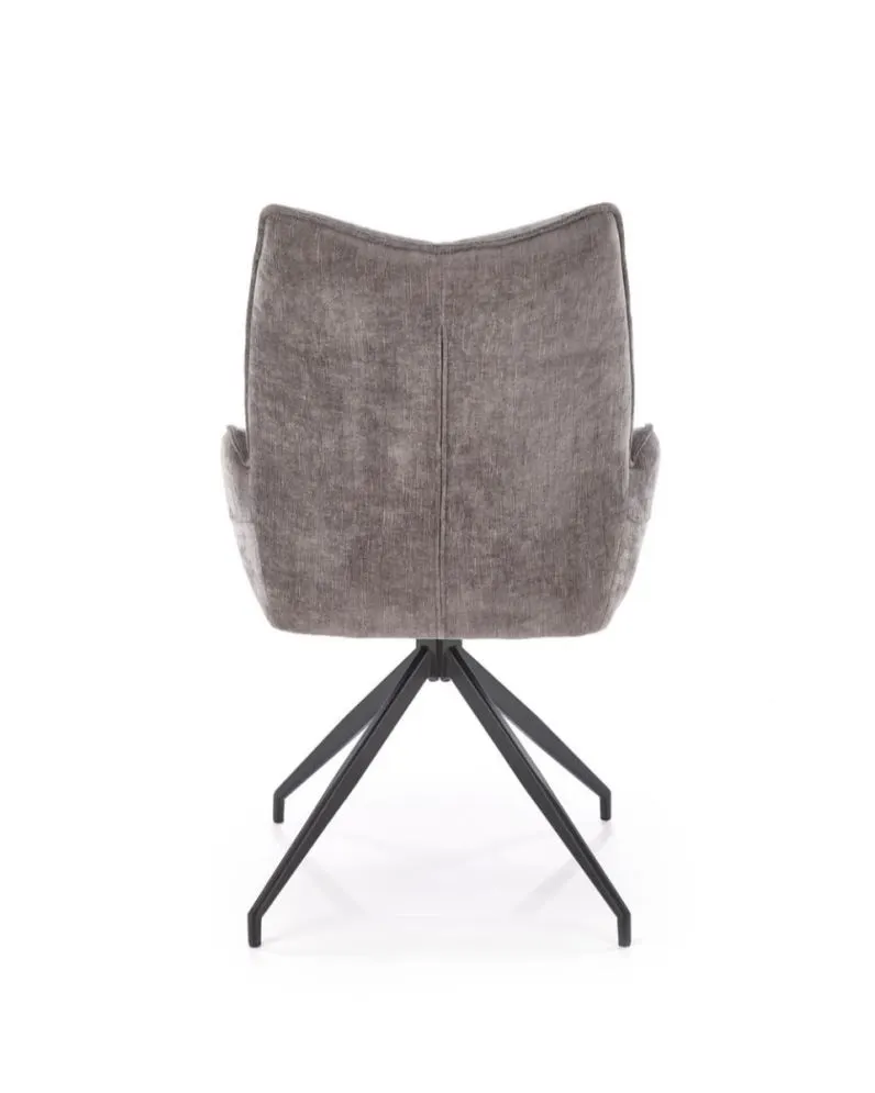 Krzesło tapicerowane K553 szare obracane 360° I sklep meblowy MIRAT. styl LOFT