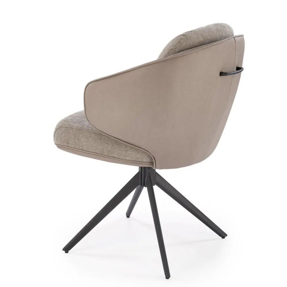 Krzesło tapicerowane K554 szare obracane z ekoskóry I sklep meblowy MIRAT. styl LOFT