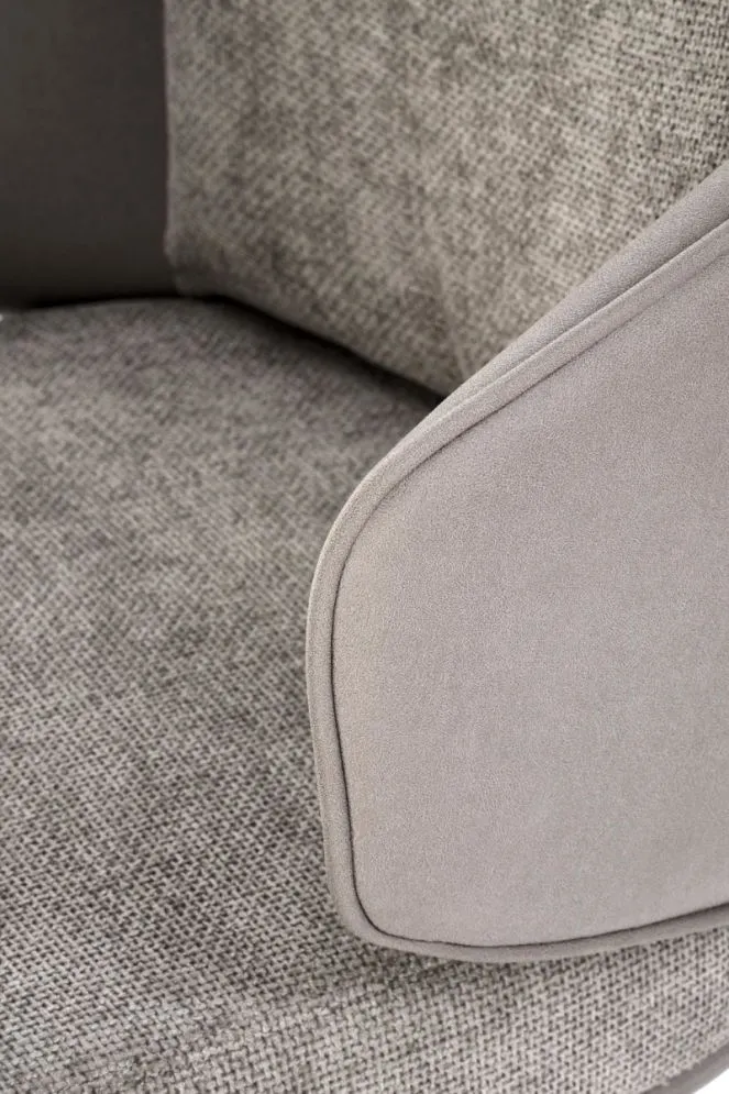 Krzesło tapicerowane K554 szare obracane z ekoskóry I sklep meblowy MIRAT. styl LOFT