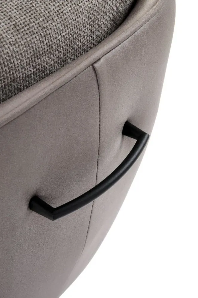 Krzesło tapicerowane K554 szare obracane z ekoskóry I sklep meblowy MIRAT. styl LOFT
