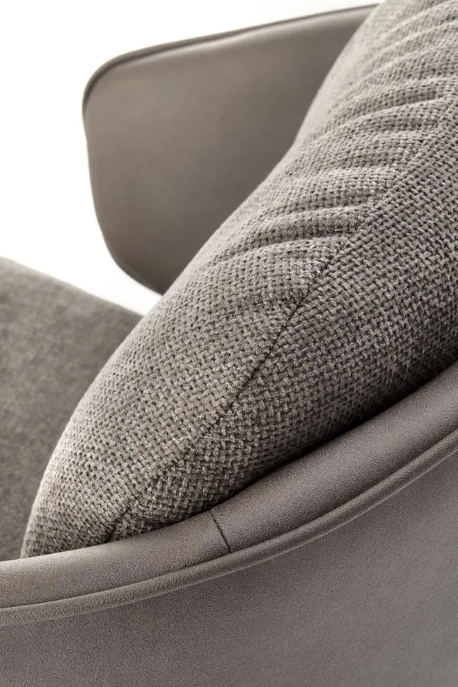 Krzesło tapicerowane K554 szare obracane z ekoskóry I sklep meblowy MIRAT. styl LOFT