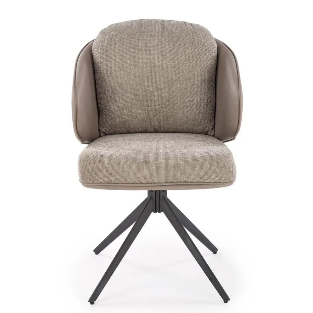 Krzesło tapicerowane K554 szare obracane z ekoskóry I sklep meblowy MIRAT. styl LOFT