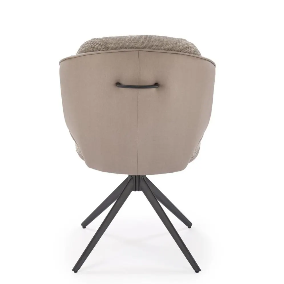 Krzesło tapicerowane K554 szare obracane z ekoskóry I sklep meblowy MIRAT. styl LOFT