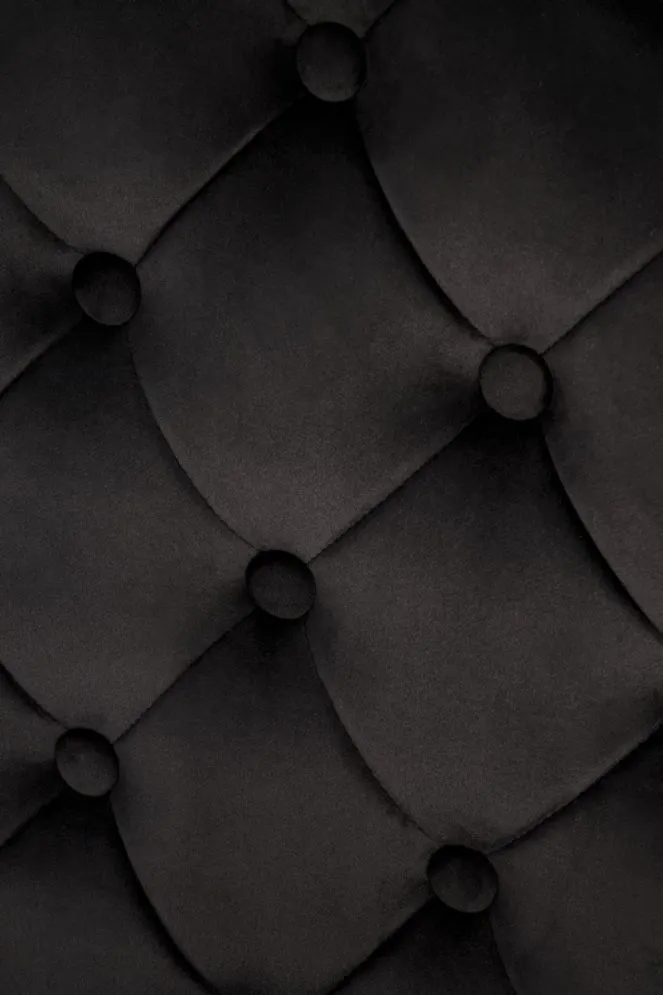 Krzesło tapicerowane K556 VELVET czarne/złote w stylu ludwikowskim I sklep meblowy MIRAT. styl GLAMOUR