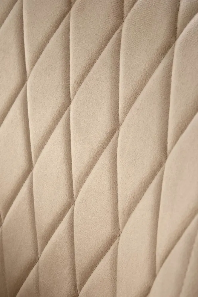 Krzesło tapicerowane K558 VELVET beżowe z szerokim oparciem I sklep meblowy MIRAT.