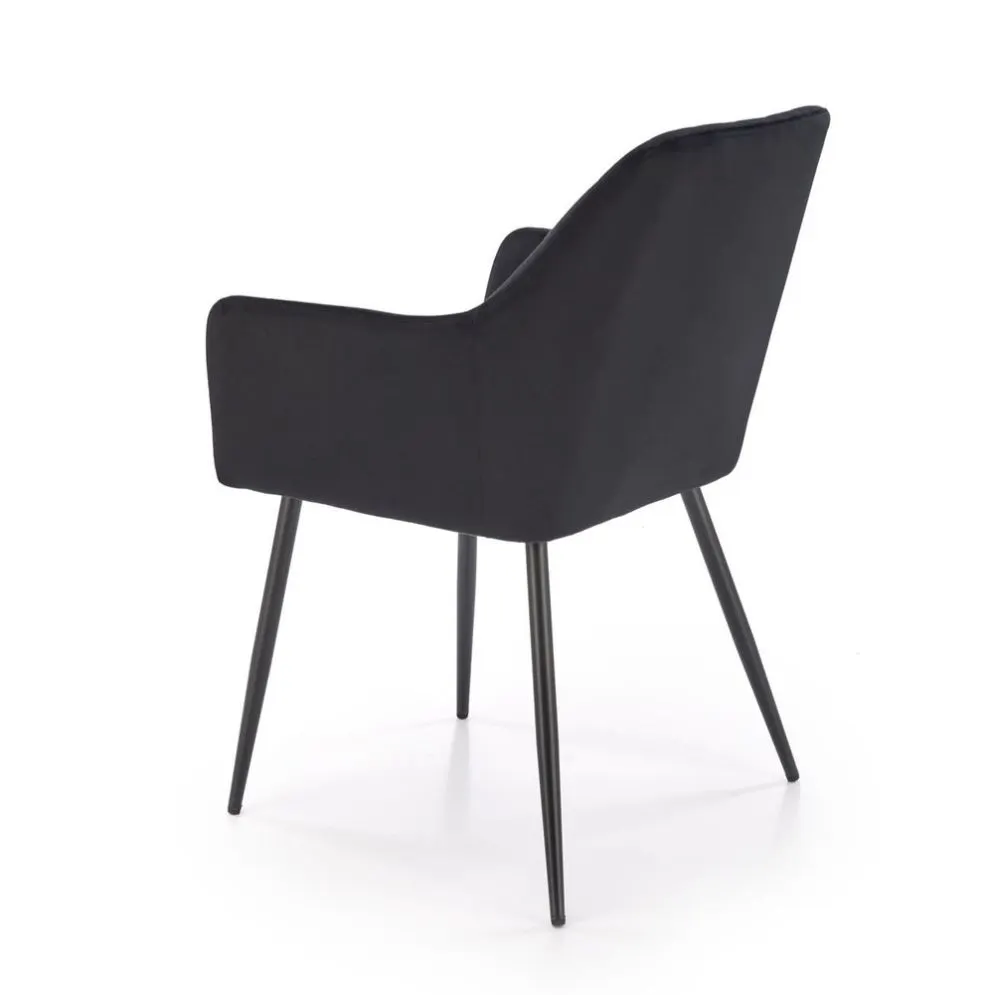 Krzesło tapicerowane K558 VELVET czarne do jadalni I sklep meblowy MIRAT.