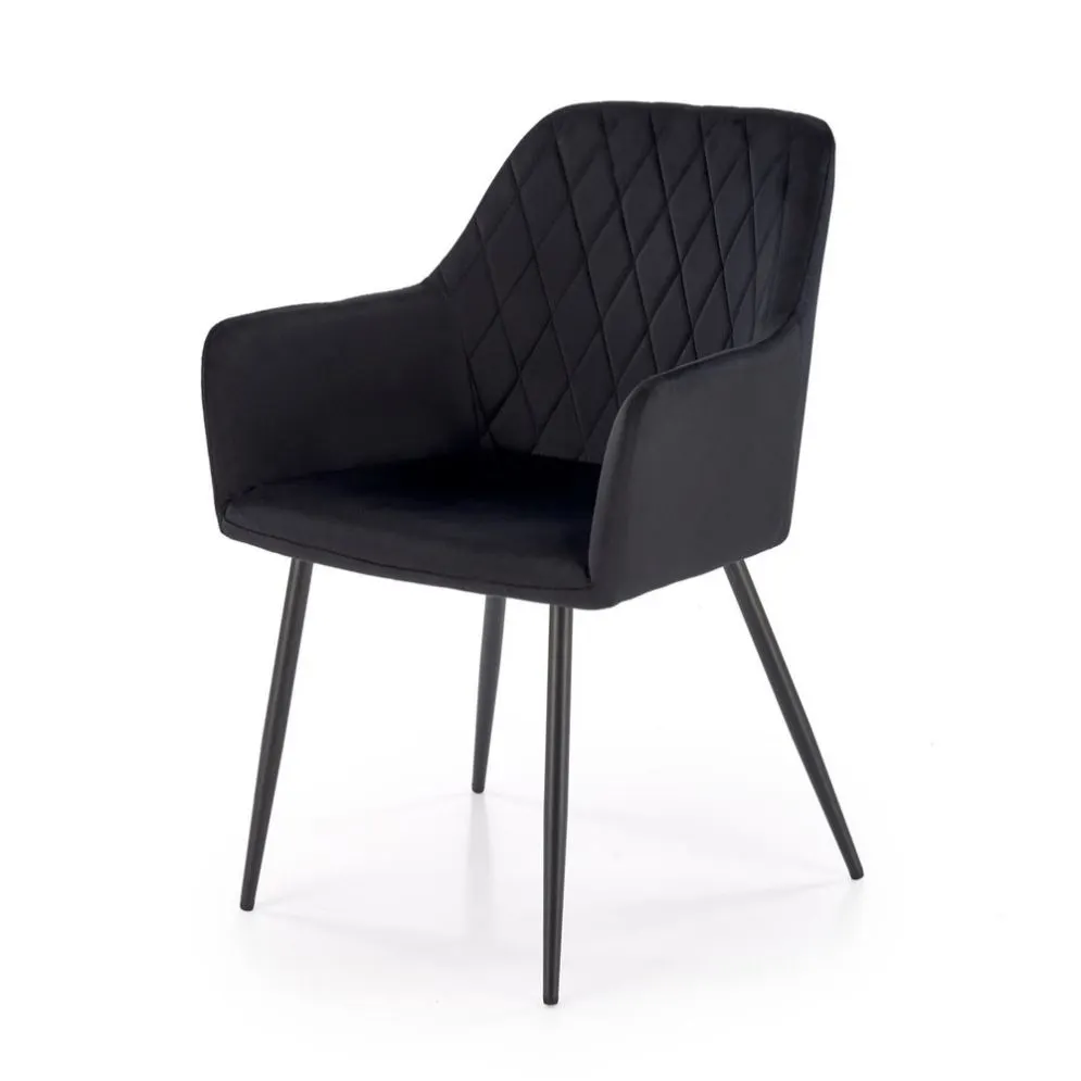 Krzesło tapicerowane K558 VELVET czarne do jadalni I sklep meblowy MIRAT.