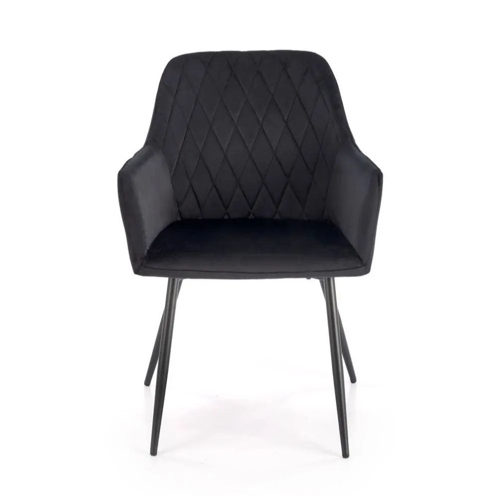 Krzesło tapicerowane K558 VELVET czarne do jadalni I sklep meblowy MIRAT.