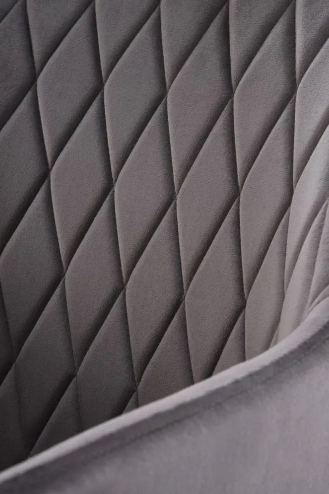 Krzesło tapicerowane K558 VELVET szare z podłokietnikami I sklep meblowy MIRAT.