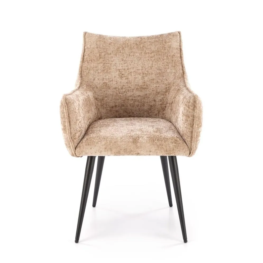 Krzesło tapicerowane K559 beżowe z podłokietnikami I sklep meblowy MIRAT.