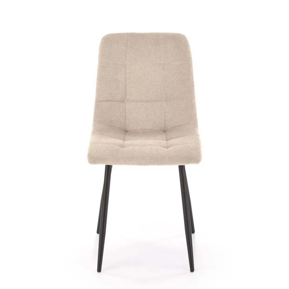 Krzesło tapicerowane K560 beżowe pikowane I sklep meblowy MIRAT. styl LOFT