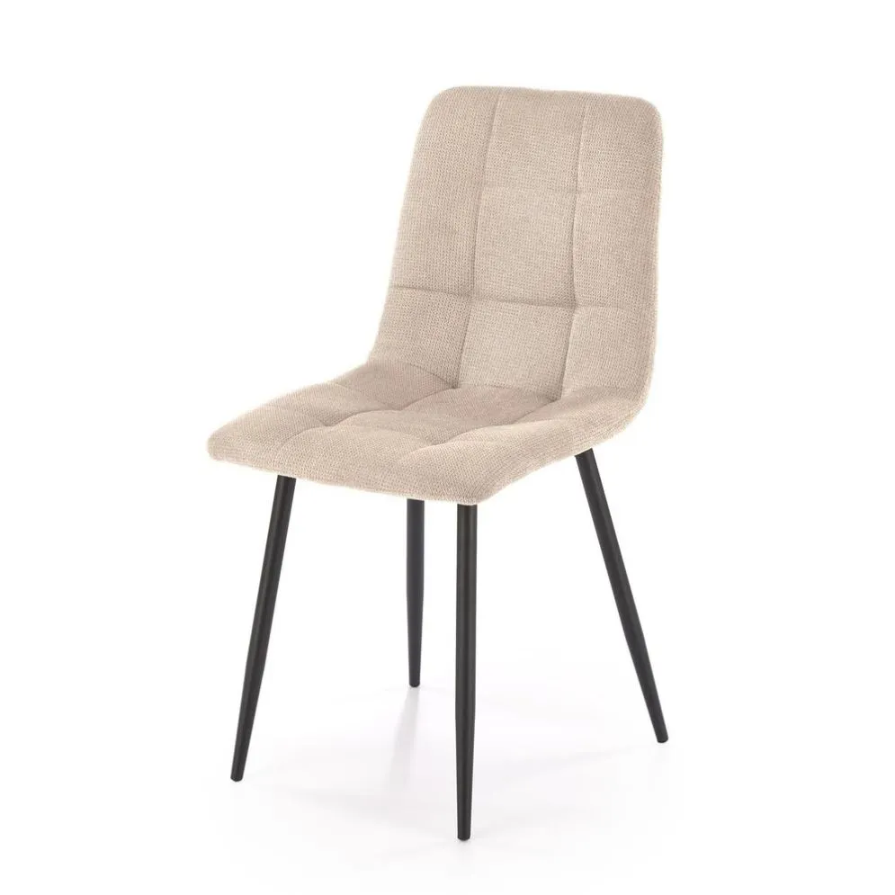 Krzesło tapicerowane K560 beżowe pikowane I sklep meblowy MIRAT. styl LOFT