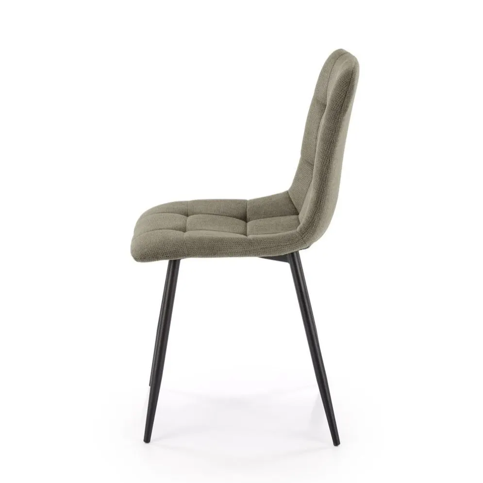 Krzesło tapicerowane K560 oliwkowe loftowe I sklep meblowy MIRAT. styl LOFT