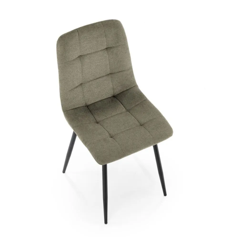 Krzesło tapicerowane K560 oliwkowe loftowe I sklep meblowy MIRAT. styl LOFT