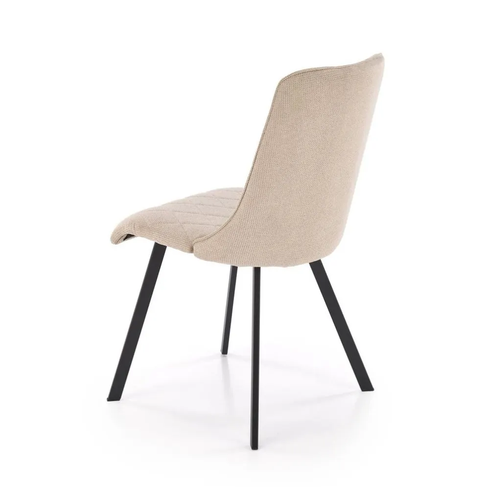Krzesło tapicerowane K561 beżowe na metalowych nogach I sklep meblowy MIRAT. styl GLAMOUR, LOFT