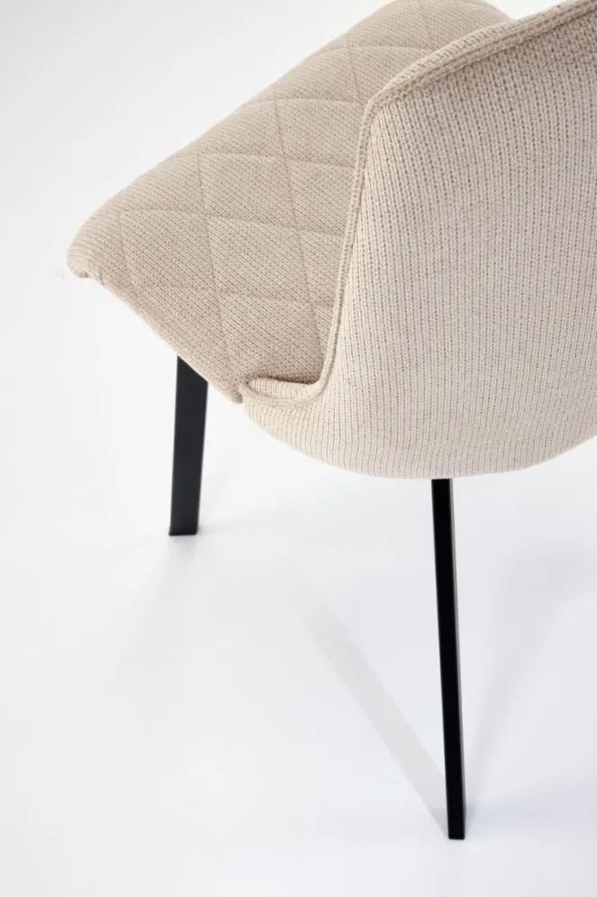 Krzesło tapicerowane K561 beżowe na metalowych nogach I sklep meblowy MIRAT. styl GLAMOUR, LOFT