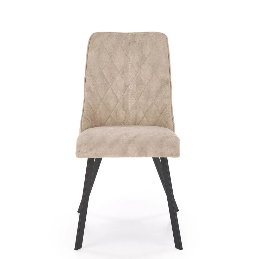 Krzesło tapicerowane K561 beżowe na metalowych nogach I sklep meblowy MIRAT. styl GLAMOUR, LOFT
