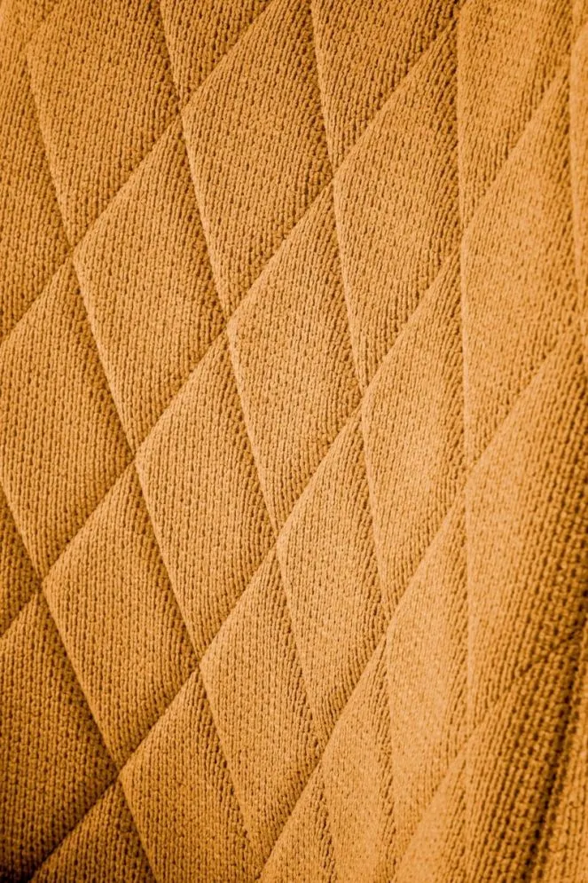 Krzesło tapicerowane K561 musztardowe na metalowych nogach I sklep meblowy MIRAT. styl GLAMOUR, LOFT