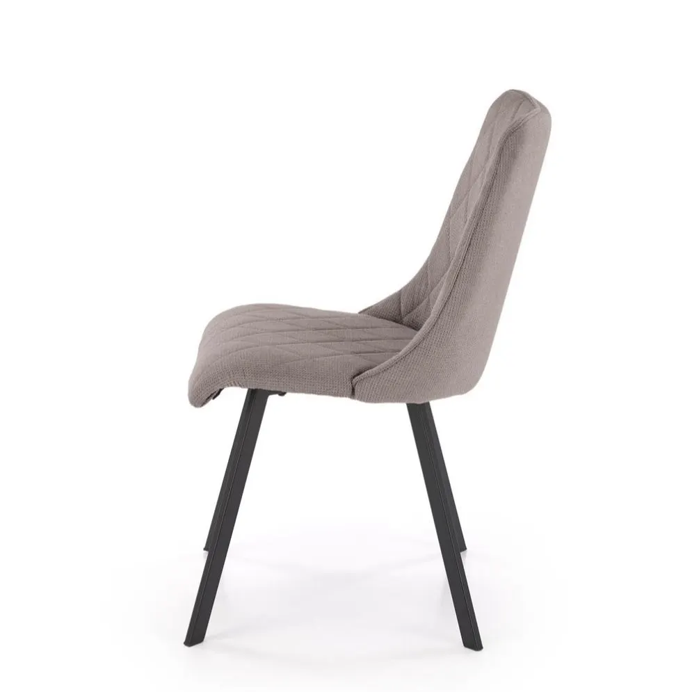 Krzesło tapicerowane K561 szare pikowane I sklep meblowy MIRAT. styl GLAMOUR, LOFT