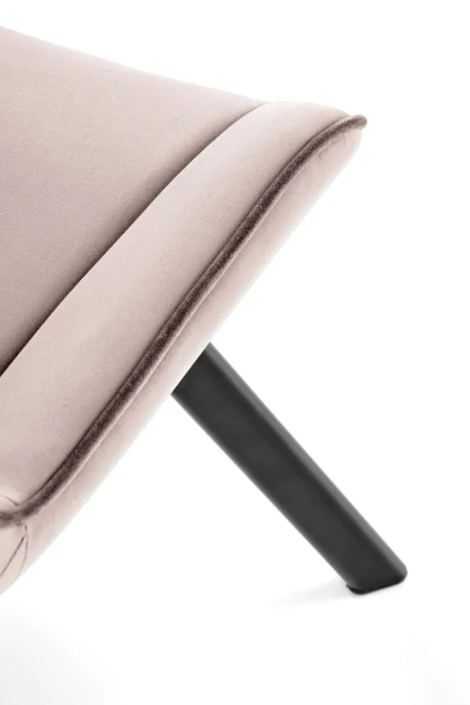 Krzesło tapicerowane K520 VELVET beżowe obracane na metalowych nogach I sklep meblowy MIRAT. styl GLAMOUR, LOFT