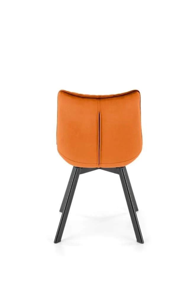 Krzesło tapicerowane K520 VELVET cynamonowe obracane loftowe I sklep meblowy MIRAT. styl GLAMOUR, LOFT