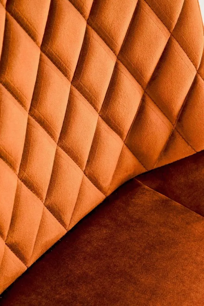 Krzesło tapicerowane K520 VELVET cynamonowe obracane loftowe I sklep meblowy MIRAT. styl GLAMOUR, LOFT