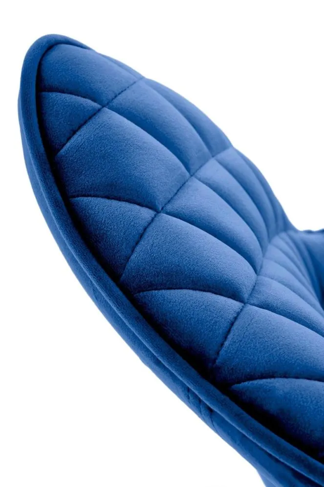 Krzesło tapicerowane K520 VELVET obracane granatowe pikowane I sklep meblowy MIRAT. styl GLAMOUR