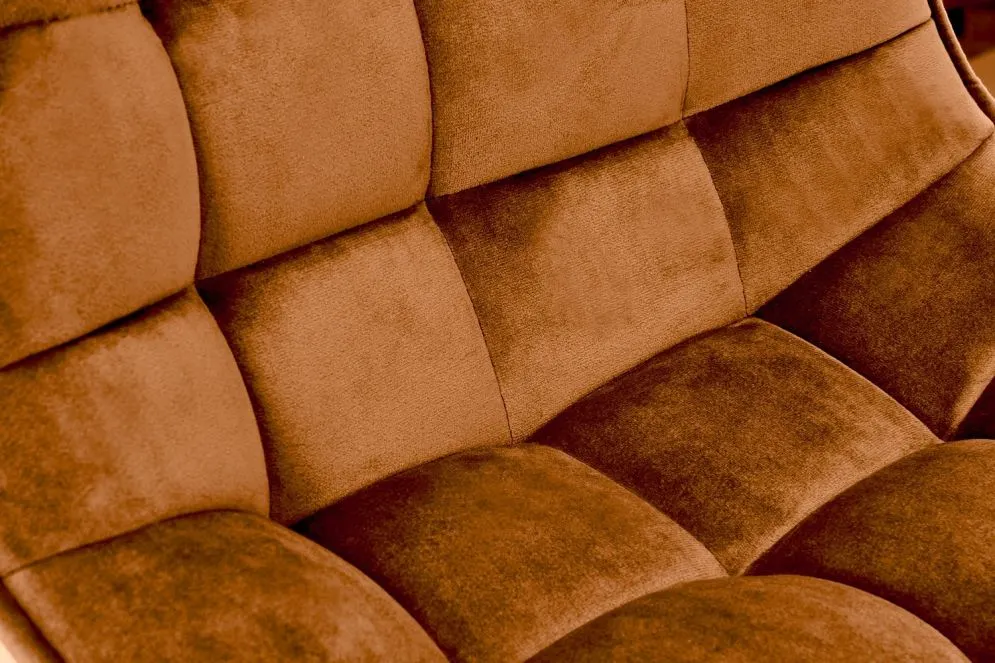 Hoker H-95 VELVET musztardowy obrotowy I sklep meblowy MIRAT. styl LOFT