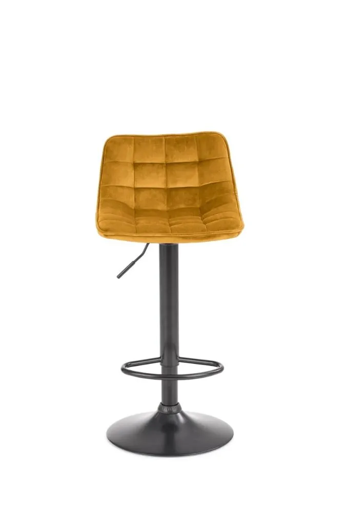 Hoker H-95 musztardowy z regulacją wysokości I sklep meblowy MIRAT. styl GLAMOUR