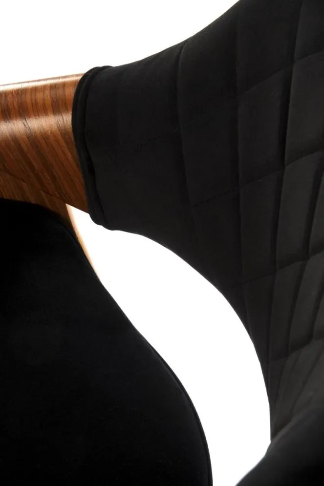 Hoker H-124 czarny/orzech na jednej nodze I sklep meblowy MIRAT. styl LOFT