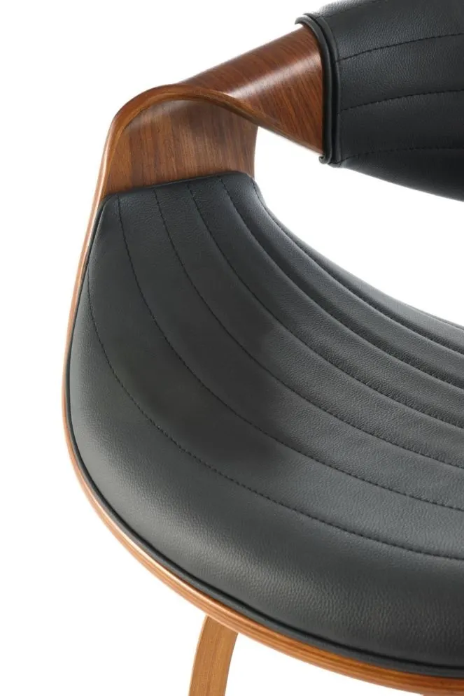 Hoker H-123 orzech/czarny ze sklejki I sklep meblowy MIRAT.