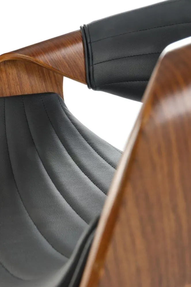 Hoker H-123 orzech/czarny ze sklejki I sklep meblowy MIRAT.