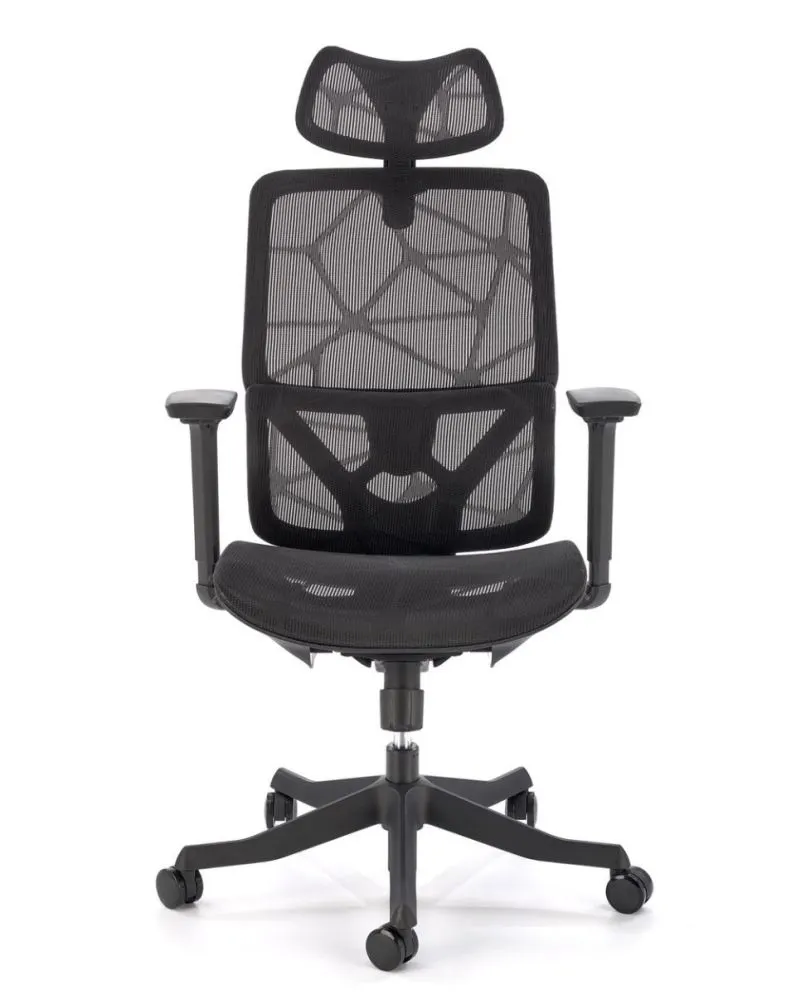 Fotel biurowy OSVALDO czarny z regulowanym zagłówkiem I sklep meblowy MIRAT.