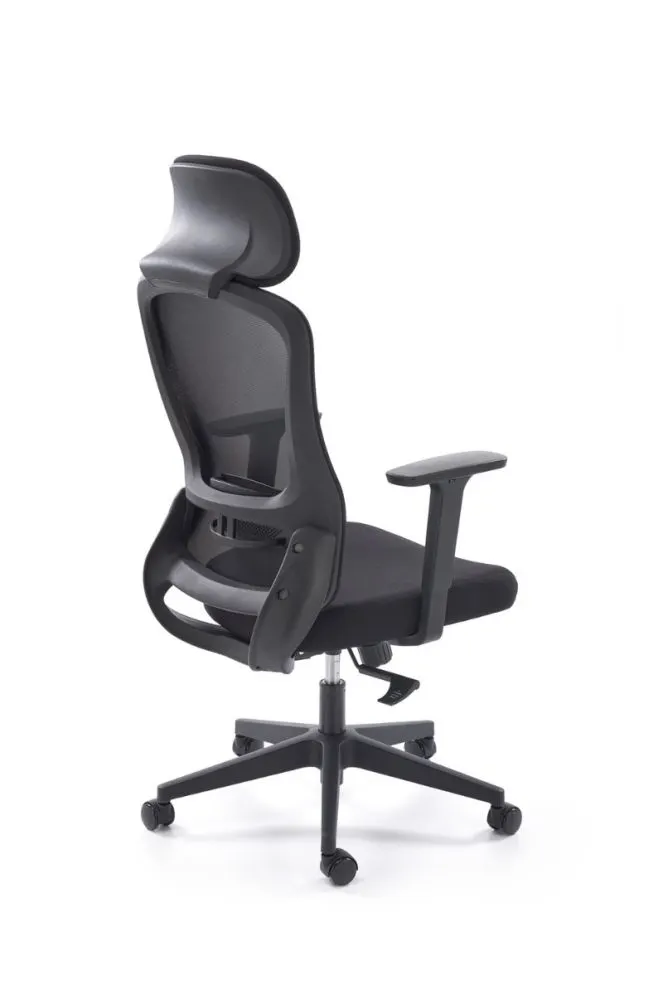Fotel biurowy SONAR czarny z regulowanymi podłokietnikami I sklep meblowy MIRAT.