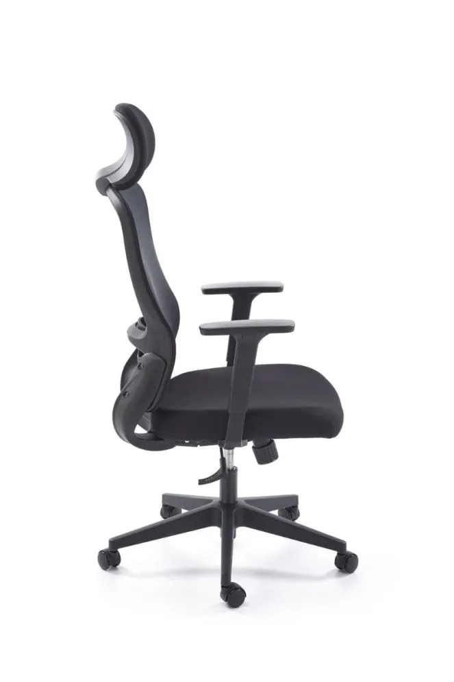 Fotel biurowy SONAR czarny z regulowanymi podłokietnikami I sklep meblowy MIRAT.