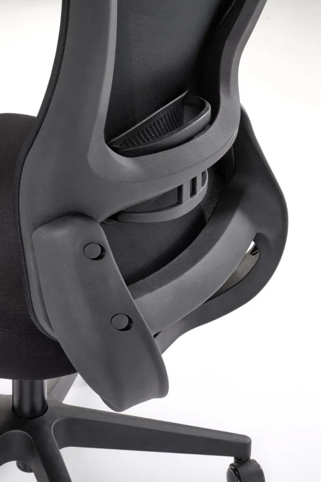 Fotel biurowy SONAR czarny z regulowanymi podłokietnikami I sklep meblowy MIRAT.