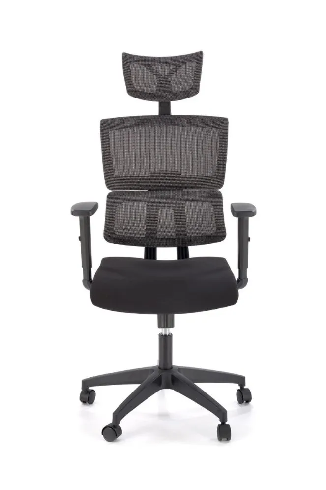 Fotel biurowy PABLO szary/czarny obrotowy I sklep meblowy MIRAT.