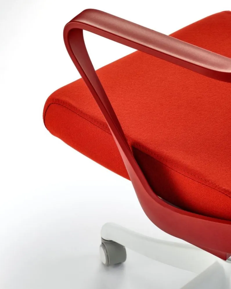 Fotel biurowy VESUVIO cynamonowy/biały z zagłówkiem I sklep meblowy MIRAT.