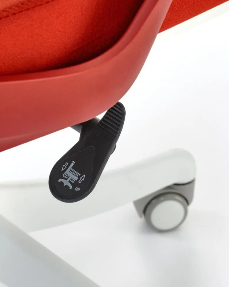 Fotel biurowy VESUVIO cynamonowy/biały z zagłówkiem I sklep meblowy MIRAT.