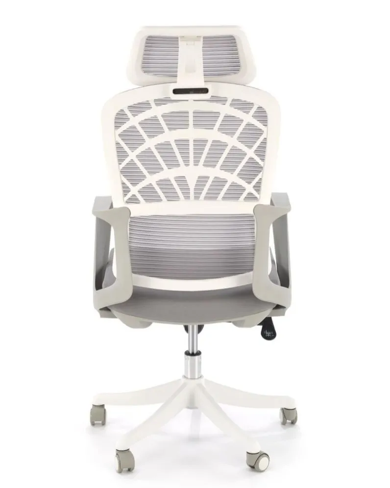 Fotel biurowy VESUVIO 2 szary/biały młodzieżowy I sklep meblowy MIRAT.
