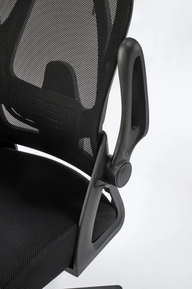 Fotel biurowy NEGRO czarny z regulowanym zagłówkiem I sklep meblowy MIRAT.