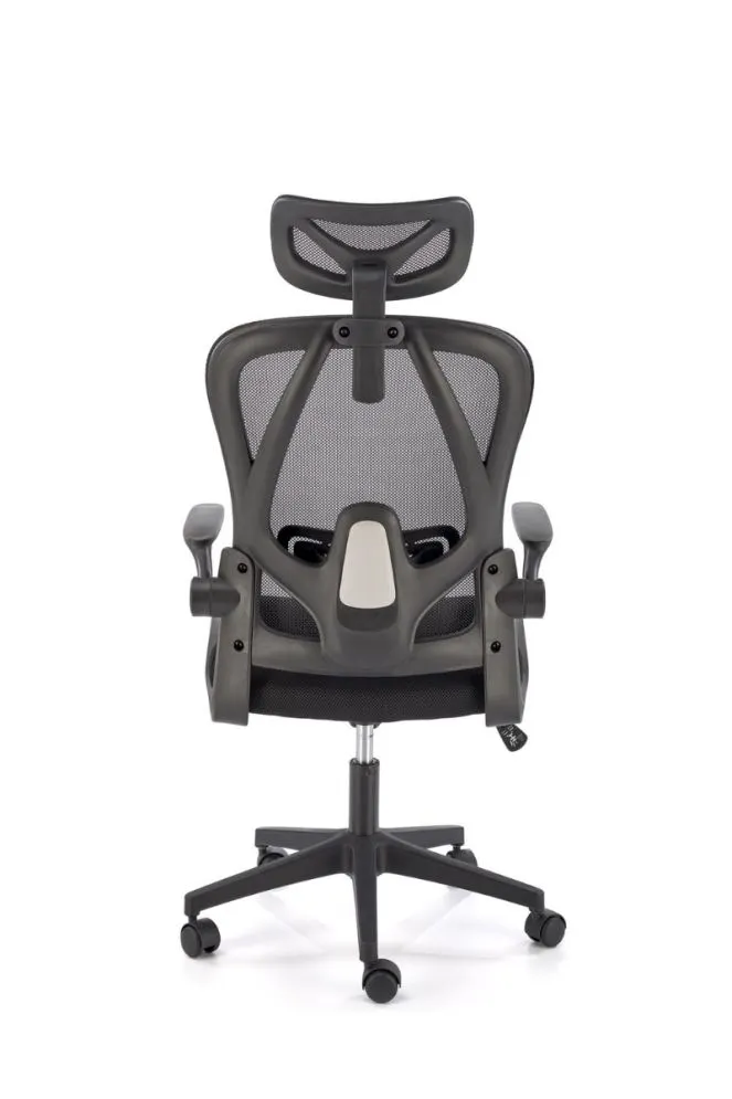 Fotel biurowy NEGRO czarny z regulowanym zagłówkiem I sklep meblowy MIRAT.