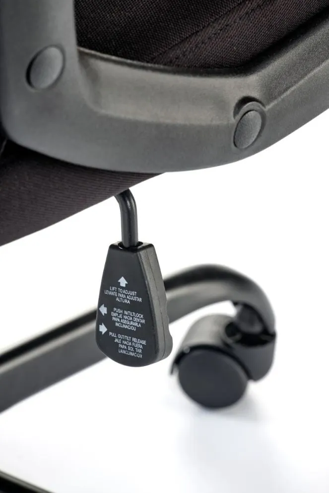 Fotel biurowy JENSEN czarny/szary obrotowy I sklep meblowy MIRAT.